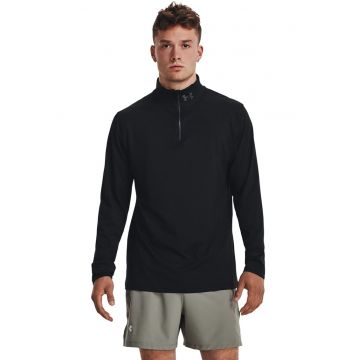 Bluza cu fenta cu fermoar - pentru alergare Launch - Negru