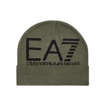 Caciula  EA7 Visibility Beanie 51437 - Verde/Negru