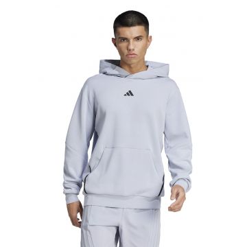 Hanorac cu buzunar kangaroo pentru alergare - Albastru pal