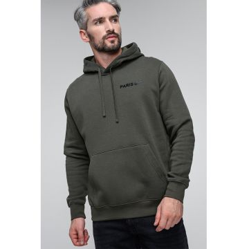 Hanorac din fleece pentru fotbal Paris Saint-Germain - Kaki inchis