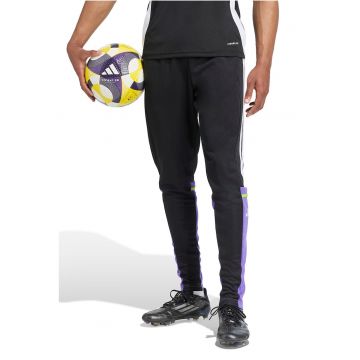 Pantaloni conici pentru fotbal Squadra 25 - Albastru pastel/Negru
