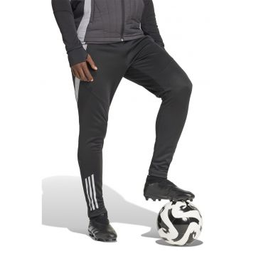 Pantaloni cu logo - pentru fotbal Tiro 24 - Negru/Alb murdar