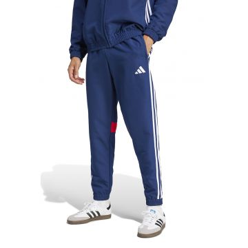 Pantaloni pentru fotbal Tiro 25 Essentials - Rosu/Alb/Albastru