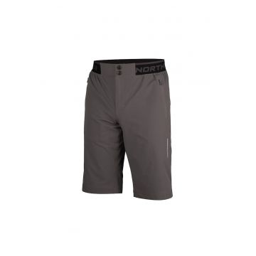 Pantaloni scurti cu talie elastica pentru barbati Roberto - Gri inchis