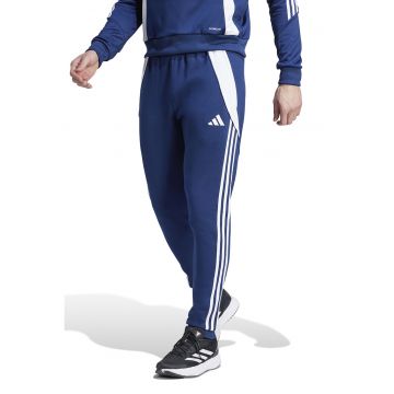 Pantaloni Tiro 24 pentru fotbal - Albastru inchis/Alb optic