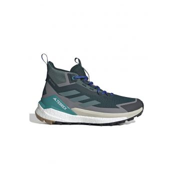 Pantofi pentru drumetii Terrex Free Hiker 2.0 Gore-Tex - Gri carbune/Verde englez