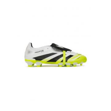 Pantofi sport de piele ecologica cu accente neon - pentru fotbal