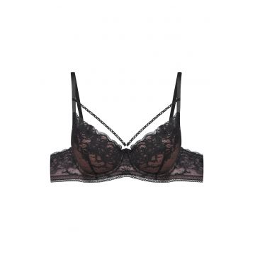 Sutien cu push-up Intonation - Bumbac - negru