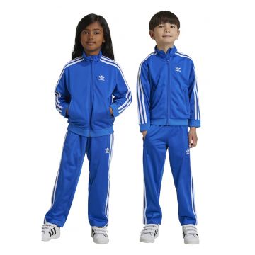 Trening cu fermoar si detalii logo Firebird - Alb/Albastru royal