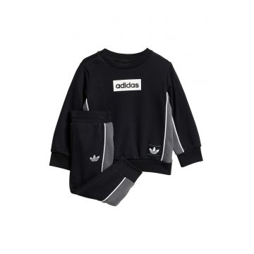 Trening cu imprimeu logo - Alb/Negru/Gri inchis