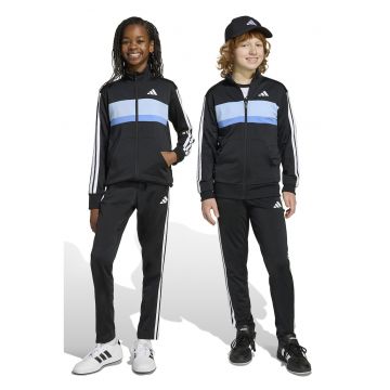 Trening cu logo si fermoar Tiberio - Alb/Negru/Albastru