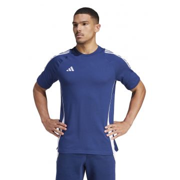 Tricou din bumbac pentru fotbal Tiro24 - Alb/Albastru royal