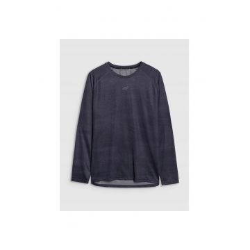 Bluza ciclism -  uscare rapida - negru - material sintetic