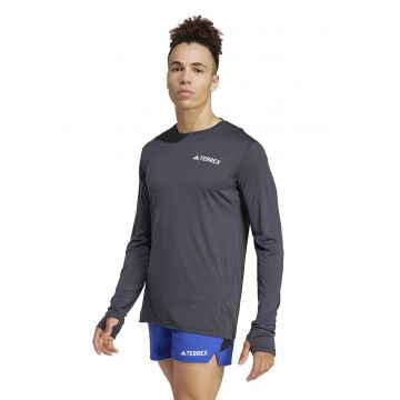 Bluza cu decolteu rotund Terrex - Alb optic/Gri inchis