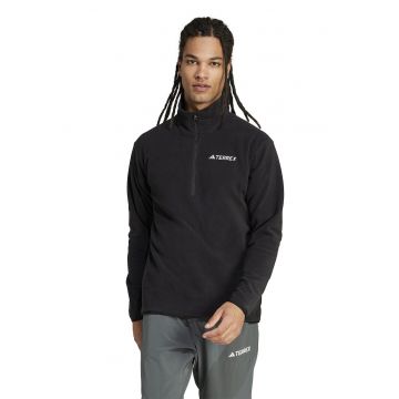 Bluza cu fenta cu fermoar pentru drumetii - Negru