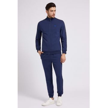 Bluza cu fermoar - pentru antrenament - Albastru inchis