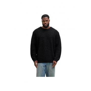 Bluza JACK &JONES Bleeker Knit Crew BF PLS 52300 - Negru