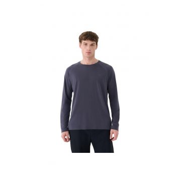 Bluza trekking barbati -  lana merinos - uscare rapida - gri -