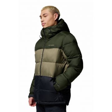 Geaca impermeabila - pentru schi Slope Style - Negru/Verde padure/Verde pal