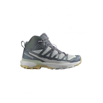 Ghete mid-cut cu tehnologie Gore-Tex pentru drumetii X Ultra 360 Edge - Verde/Gri deschis/Gri carbune