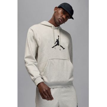 Hanorac din material fleece cu logo pentru baschet - Gri deschis