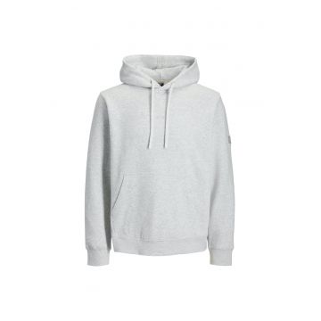 Hanorac JACK &JONES Point Badge Hood Bf 52863 - Alb