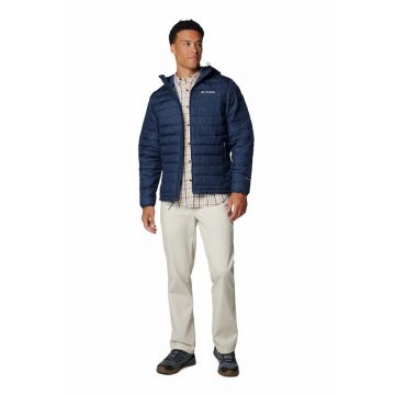 Jacheta cu gluga - pentru trekking Powdewr Lite II - Bleumarin