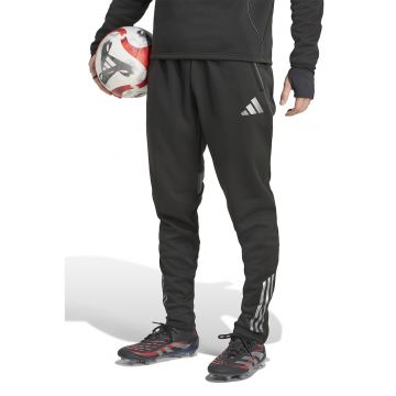 Pantaloni cu buzunare laterale pentru fotbal - Negru