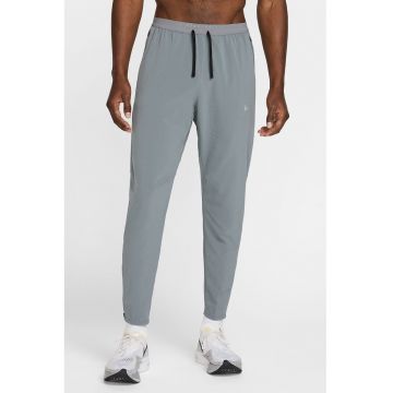 Pantaloni cu snur in talie si tehnologie Dri-fit - pentru alergare - Gri cenusiu