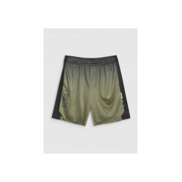 Pantaloni scurti de baschet croiala oversize - kaki