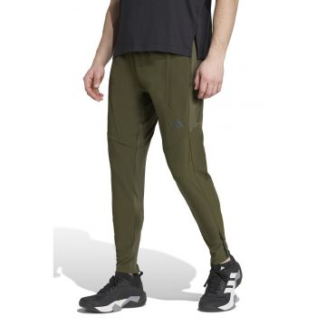 Pantaloni slim fit pentru antrenament Hybrid - Kaki inchis