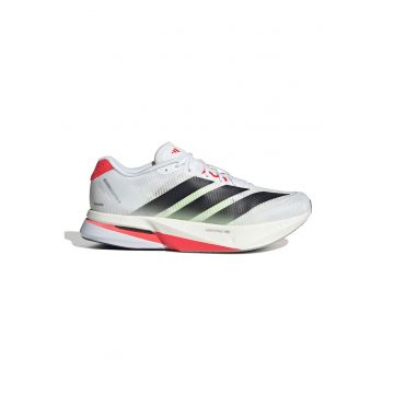Pantofi Adizero Boston cu garnituri din material sintetic - pentru alergare - Alb/Negru