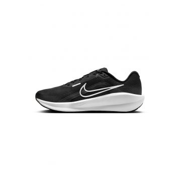 Pantofi din plasa cu logo contrastant pentru alergare Downshifter 13 Road - Alb/Negru