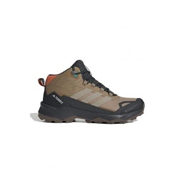 Pantofi Sky Chaser mid-cut pentru drumetii - Negru stins/Portocaliu pal/Maro taupe deschis