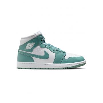 Pantofi sport  Air Jordan 1 Mid 52371 - Alb/Turcoaz