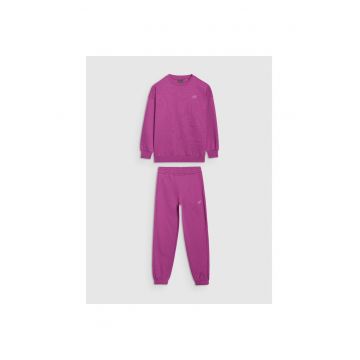 Set Trening Unisex  Junior - Bumbac Confortabil - Roz Inchis - Sportstyle casual -