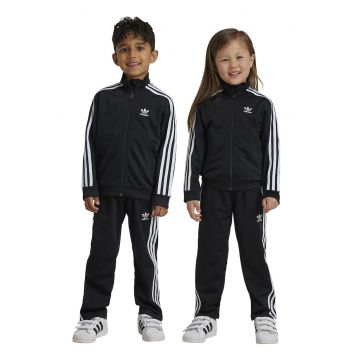 Trening cu fermoar si detalii logo Firebird - Negru/Alb optic