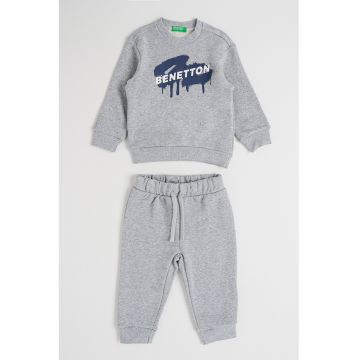 Trening cu imprimeu logo - Gri deschis melange