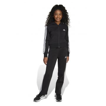 Trening din fleece cu logo - Alb/Negru