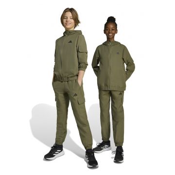 Trening lung cu buzunare cu clapa - Negru/Kaki inchis