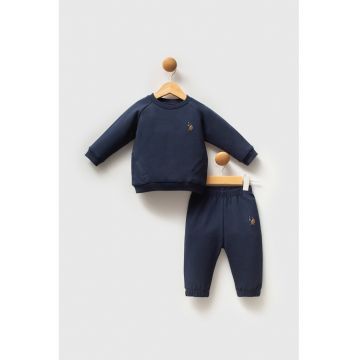 Trening lung cu maneci raglan - Albastru ultramarin