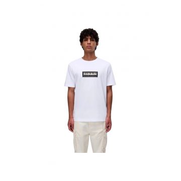 Tricou  Box Logo SS 51961 - Alb
