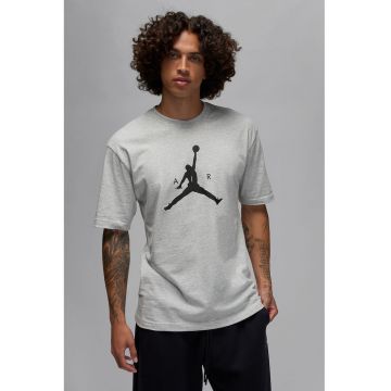 Tricou cu imprimeu - pentru baschet - Negru/Gri deschis melange