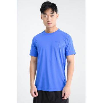 Tricou cu logo - pentru fitness - Albastru deschis