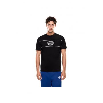 Tricou  EA7 Train Logo Series Piping 49473 - Negru