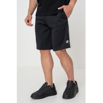 Bermude cu croiala ampla pentru fitness - Negru/Verde pal