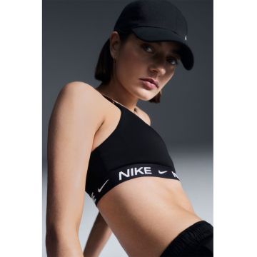 Bustiera cu bretele ajustabile si tehnologie Dri-Fit pentru fitness - Negru/Negru stins