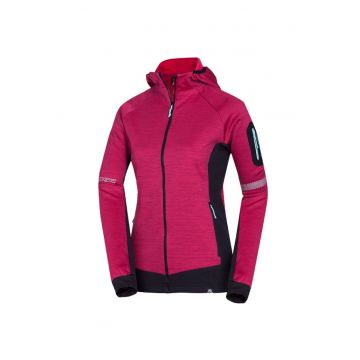 Fleece trekking dama  Pat - Visiniu deschis