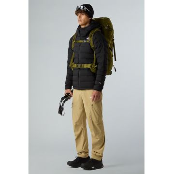 Jacheta elastica cu umplutura de puf si gluga pentru drumetii Abseil - Negru