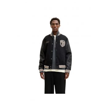 Jacheta JACK &JONES Meadows College Bomber 50628 - Negru